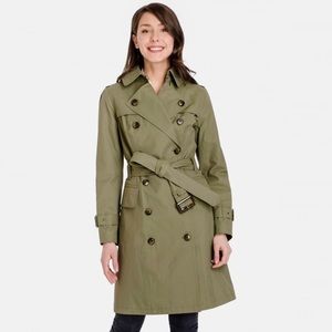 London Fog Heritage Caroline Trench Coat Army